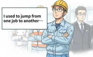 Thumbnail illustration for "The Restless Boy" – a manga story about a young man who couldn't sit still but found his place at work