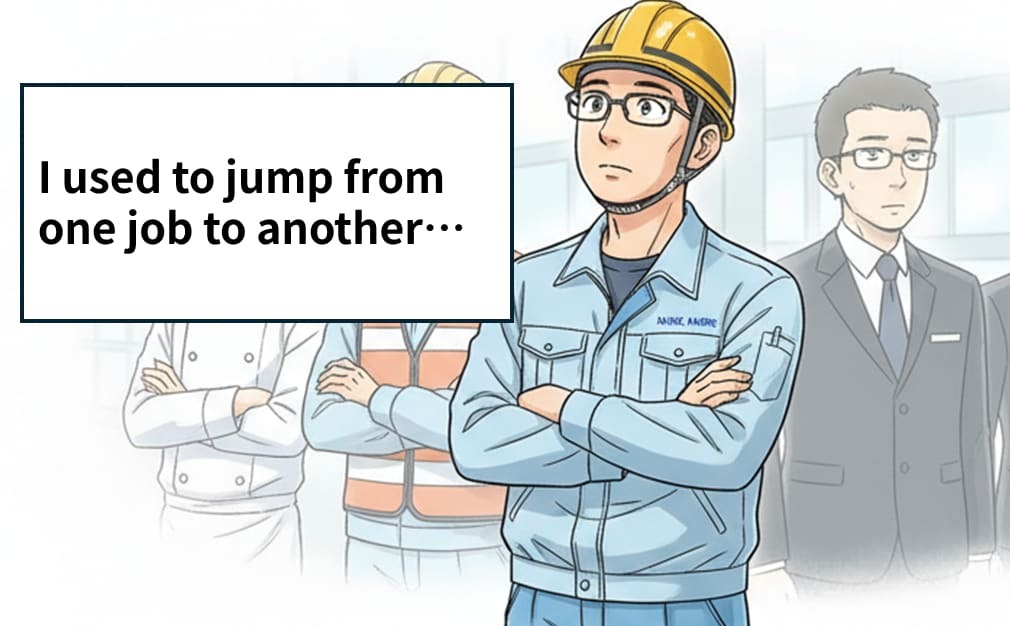 Thumbnail illustration for "The Restless Boy" – a manga story about a young man who couldn't sit still but found his place at work