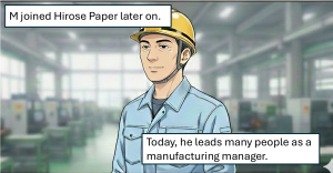 Thumbnail illustration for "4-panel Comic: A Turning Point in Job Hunting" – a manga about a pivotal moment in the job-hunting experience