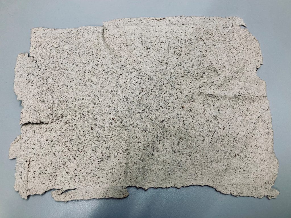 The finished handmade paper